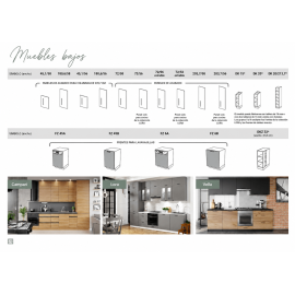Modulos para cocinas Varios Colores gama media presupuesto gratuito ref-01 MODELO VELLA