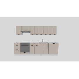 Cocina completa 280 cms Gama Eco-Media ref-158