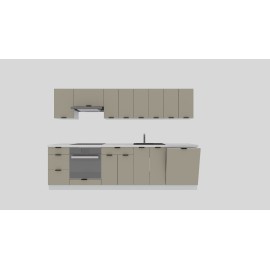 Cocina completa 280 cms Gama Eco-Media ref-158
