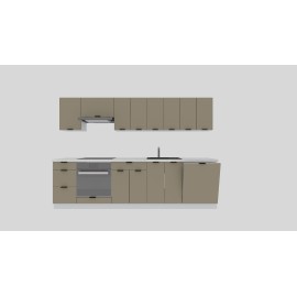 Cocina completa 280 cms Gama Eco-Media ref-158