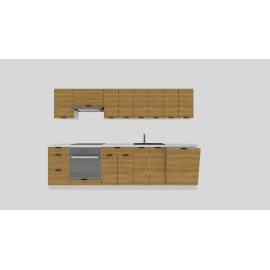 Cocina completa 280 cms Gama Eco-Media ref-158