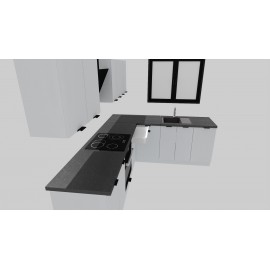 Cocina en L completa 265 y 205 cms Gama Economica ref-161