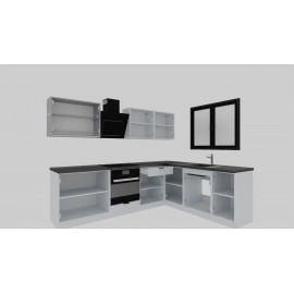 Cocina en L completa 265 y 205 cms Gama Economica ref-161