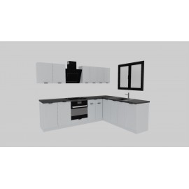 Cocina en L completa 265 y 205 cms Gama Economica ref-161