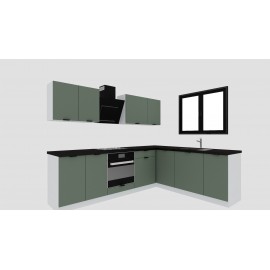 Cocina en L completa 260 y 205 cms Gama Economica ref-161