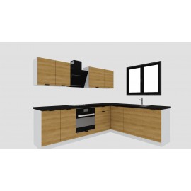 Cocina en L completa 260 y 205 cms Gama Economica ref-161