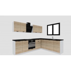 Cocina en L completa 260 y 205 cms Gama Economica ref-161