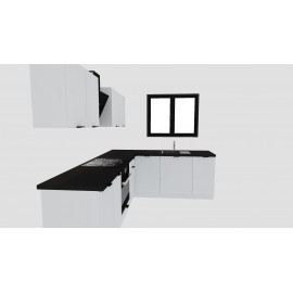Cocina en L completa 260 y 205 cms Gama Economica ref-161