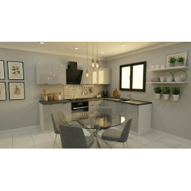 Cocina en L completa 265 y 205 cms Gama Economica ref-162