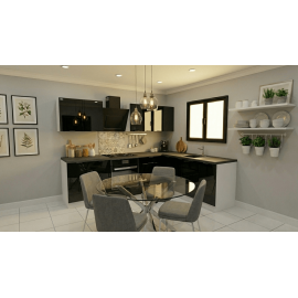 Cocina en L completa 265 y 205 cms Gama Economica ref-162