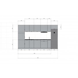 Cocina completa 290 y 350 cms Gama Economica ref-171