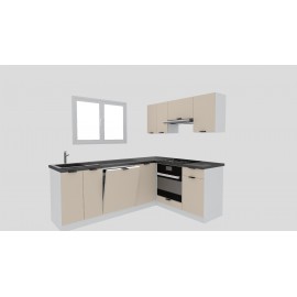 Cocina en L completa 225 y 165 cms Gama Economica ref-175