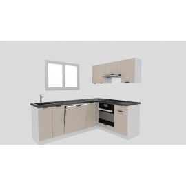 Cocina en L completa 225 y 165 cms Gama Economica ref-175