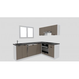 Cocina en L completa 225 y 165 cms Gama Economica ref-175