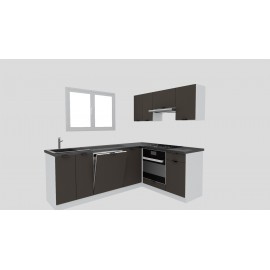 Cocina en L completa 225 y 165 cms Gama Economica ref-175