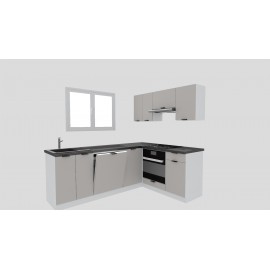 Cocina en L completa 225 y 165 cms Gama Economica ref-175