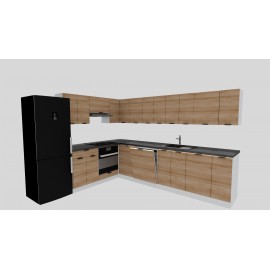 Cocina en L completa 240 y 300 cms Gama Economica ref-177