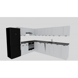 Cocina en L completa 240 y 300 cms Gama Economica ref-177
