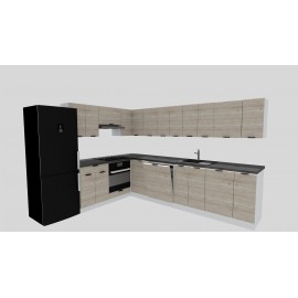 Cocina en L completa 240 y 300 cms Gama Economica ref-177