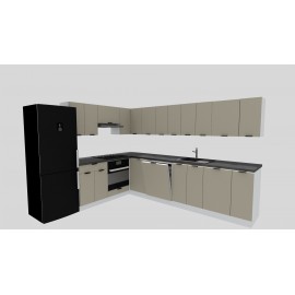 Cocina en L completa 240 y 300 cms Gama Economica ref-177