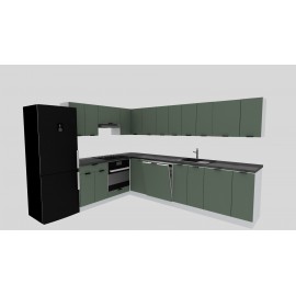 Cocina en L completa 240 y 300 cms Gama Economica ref-177