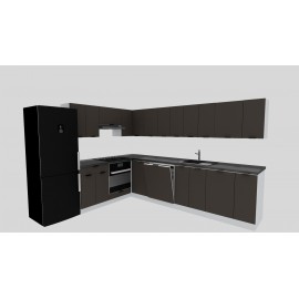 Cocina en L completa 240 y 300 cms Gama Economica ref-177