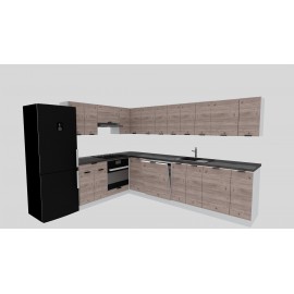 Cocina en L completa 240 y 300 cms Gama Economica ref-177