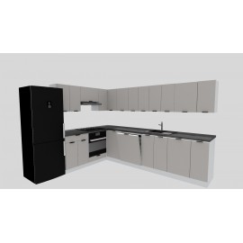 Cocina en L completa 240 y 300 cms Gama Economica ref-177