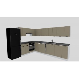 Cocina en L completa 240 y 300 cms Gama Economica ref-177