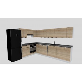 Cocina en L completa 240 y 300 cms Gama Economica ref-177