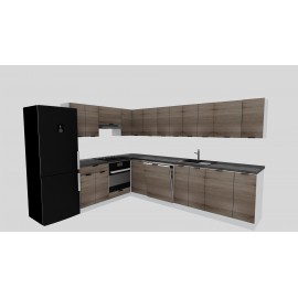 Cocina en L completa 240 y 300 cms Gama Economica ref-177