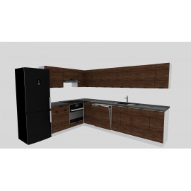 Cocina en L completa 240 y 300 cms Gama Economica ref-177