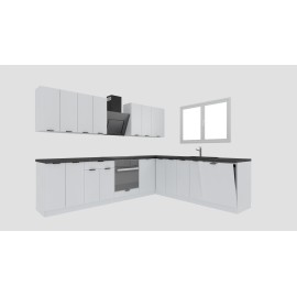 Cocina en L completa 285 y 245 cms Gama Eco-Media ref-180