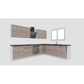 Cocina en L completa 285 y 245 cms Gama Eco-Media ref-179