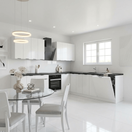 Cocina en L completa 285 y 245 cms Gama Eco-Media ref-180