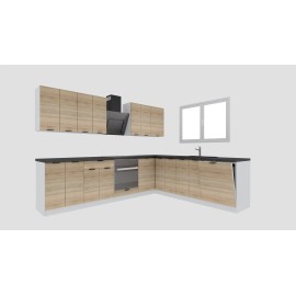 Cocina en L completa 285 y 245 cms Gama Eco-Media ref-179