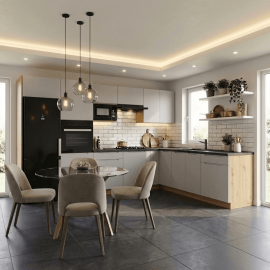 Cocina en L completa 260 y 240 cms Gama Economica ref-204 VARIOS MODELOS