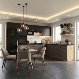 Cocina en L completa 260 y 240 cms Gama Economica ref-204 VARIOS MODELOS