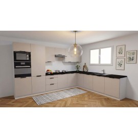 Cocina en L completa 360 y 280 cms Gama Media ref-39B