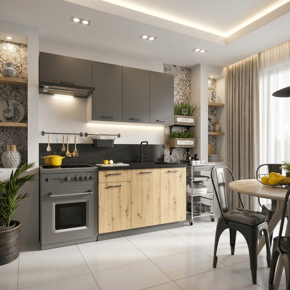 Cocina completa 120 y 180 cms Gama Media ref-57