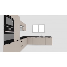 Cocina en L completa 360 y 280 cms Gama Media ref-39B