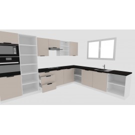 Cocina en L completa 360 y 280 cms Gama Media ref-39B