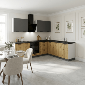 Cocina en L completa 200 y 260 cms Gama Media ref-405b