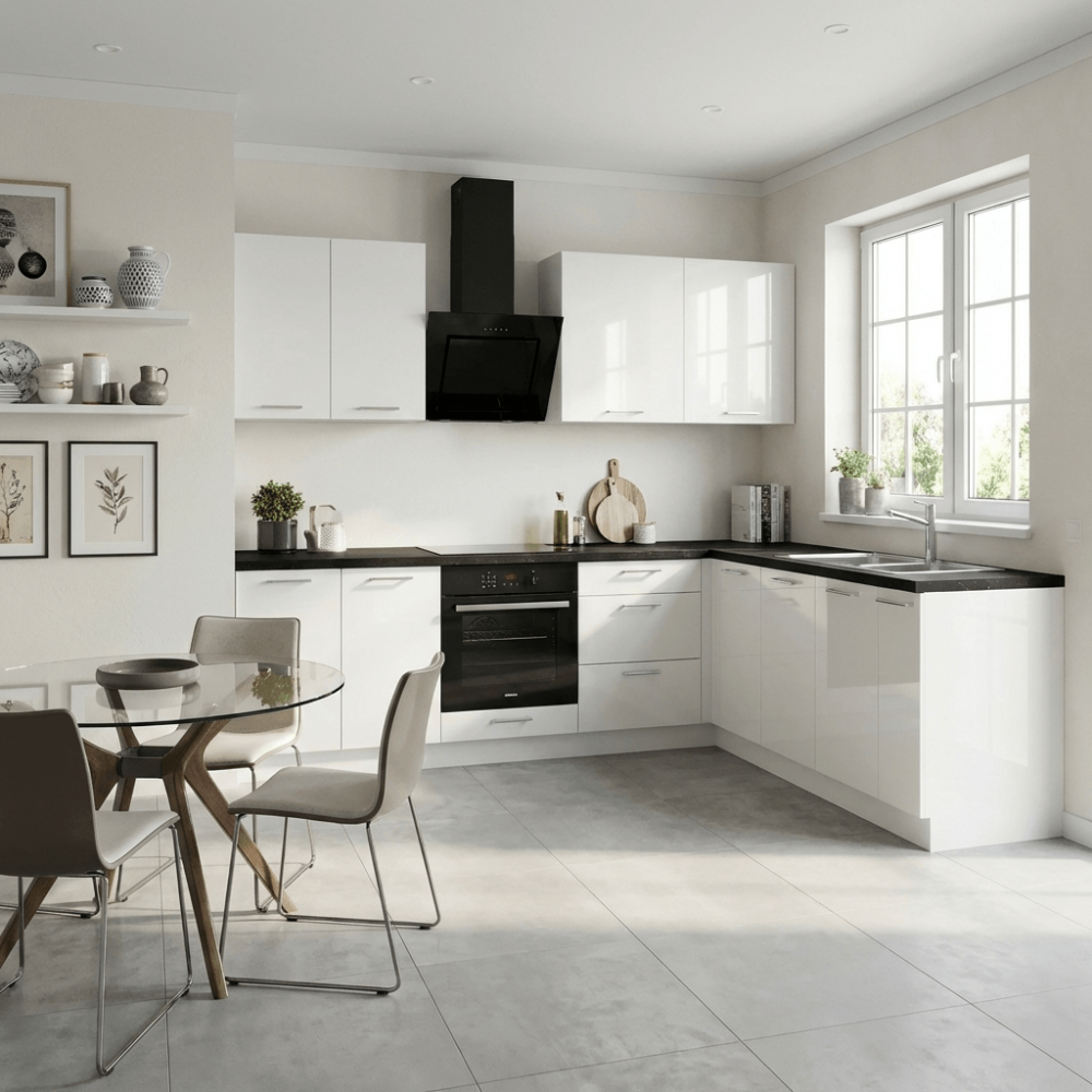 Cocina en L completa 200 y 260 cms Gama Media ref-405c