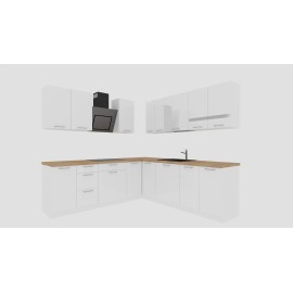 Cocina en L completa Gama Media ref-407 240 y 240 cms