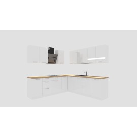 Cocina en L completa Gama Media ref-407 240 y 240 cms