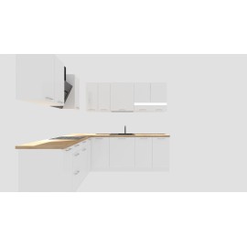 Cocina en L completa Gama Media ref-407 240 y 240 cms