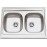 Fregadero de cocina con doble seno ref-01 80x60 cms Fregadero de cocina con doble seno ref-01 80x60 cms