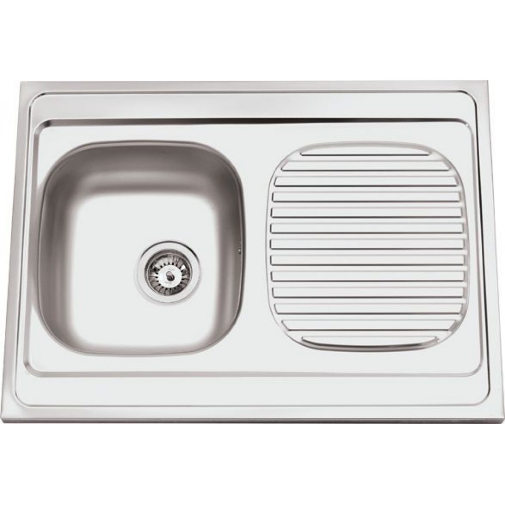 Fregadero de cocina con escurridor ref-03a 80x60 cms
