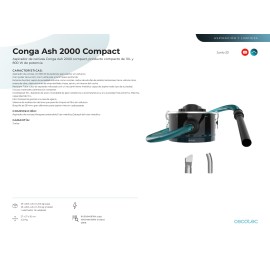 Aspirador de cenizas Conga Ash 2000 Compact